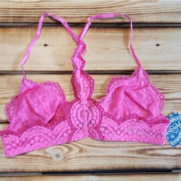 Free People Slow Dance Neon Pink Bra NWT - Picture 5 of 5